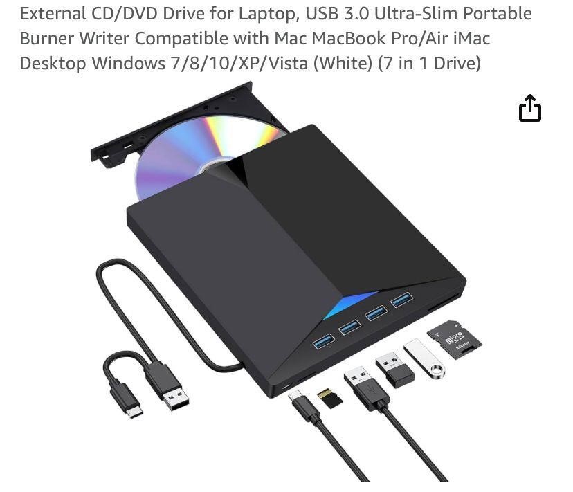 External CD/DVD Drive for Laptop