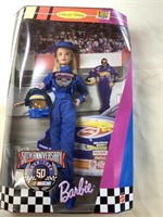 50th Anniversary NASCAR Barbie, NIB