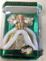 1994 Happy Holidays Barbie, box is torn