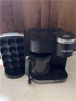 Keurig coffee maker and pod holders