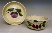 Watt apple pattern bowl and tray