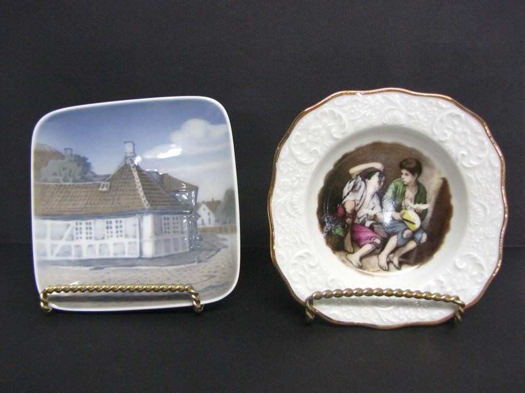 BAVARIA & ROYAL COPENHAGAN PORCELAIN ASHTRAYS