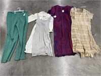 Vintage Clothing-4 pcs-Dresses Robe & Skirt