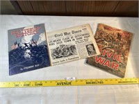 Lot of Vintage Civil War Related Books