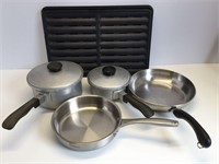 Group of Kitchen Pots and Pans