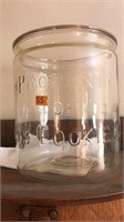 'PROPERTY OF DADS COOKIE CO' VINTAGE GLASS JAR