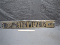Nice Long Washington Wizards Metal Street Sign