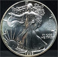 1989 1oz Silver Eagle Gem BU