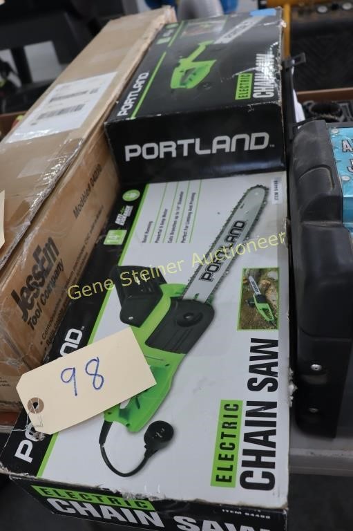 Portland Electric Chain Saw in Box
