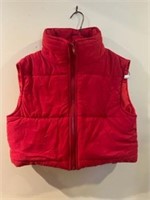 Red puffer vest Small