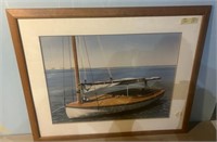 Framed Print of Sailboat