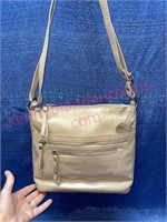 Tan leather purse