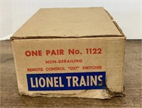 Pair of Lionel No.1122 switches