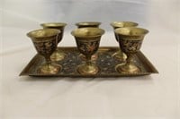 Brass cup set, CIC India