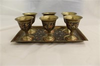 Brass cup set, CIC India