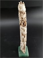 Michael Scott ancient ivory totem with Tlingit