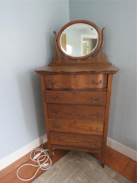 DRESSER WITH BUILT IN MIRROR - BRING HELP TO