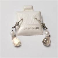 $160 Silver Genuine Gemstone Earrings