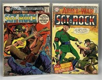 (2) DC Our Army At War Sgt Rock Comic Books