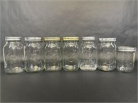 Various Quart Jars with Lids