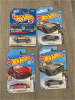 Hot Wheels Die Cast Cars Bundle of 4 on card