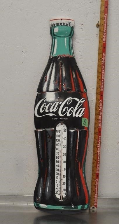 Metal Coke Bottle Thermometer