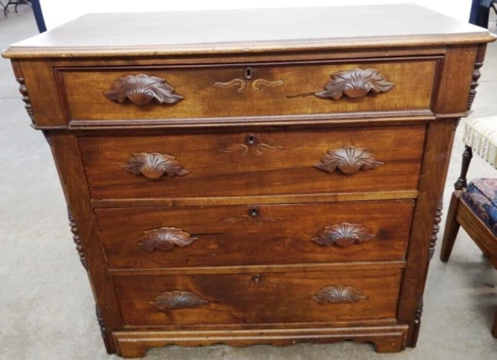 Antique Four Drawer Dresser