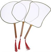 Chinese Style Silk Hand Fans with Tassel
