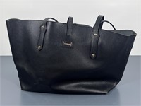 Russell & Bromley Black Pebble Leather Tote Bag