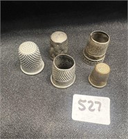 Antique Lot of Sewing Thimbles