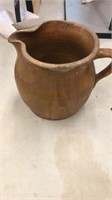 Stoneware Pottery Brown Pitcher