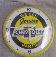Genuine Chevrolet Parts Clock - Plastic 12" Round