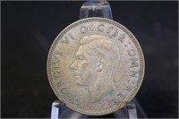 1939 United Kingdom 2 Shillings Silver Coin