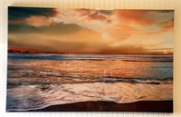 Beach Photo Large Gloss Canvas Print