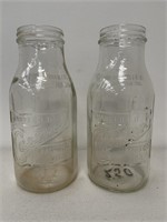 2 x CASTROL WAKEFIELD 1 Quart Oil Bottles