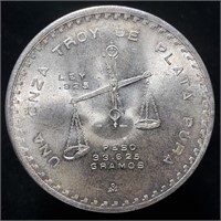 1980 Casa de Moneda Mexico Onza - 1 oz Silver