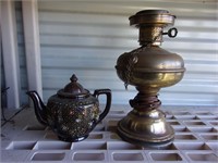 lamp and teapot
