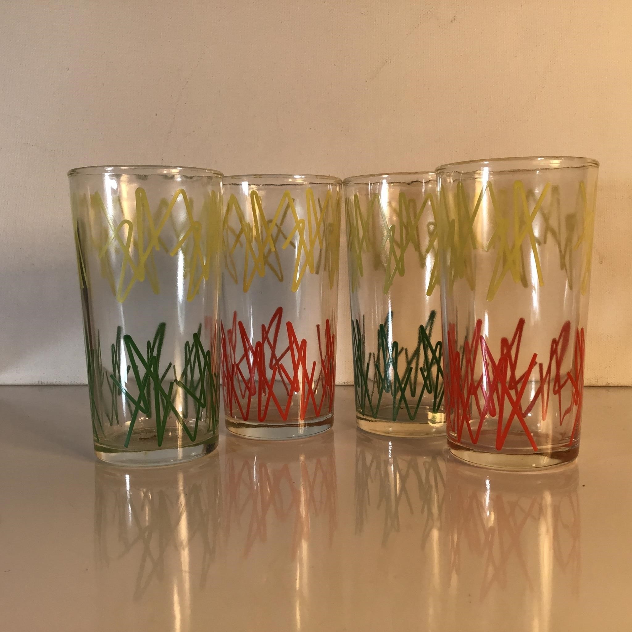 VINTAGE GLASSWARE TUMBLERS