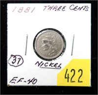 1881 3-cent nickel