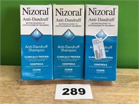 Nizoral Anti Dandruff Shampoo lot of 3