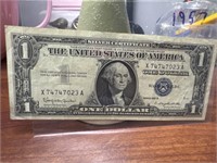 1957 Silver certificate, blue seal