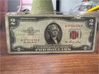 1953 two dollar bill red seal