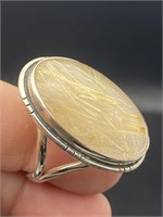 Rock, Crystal, Natural, Jewelry, Ring, Sterling