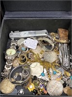 JOB LOT GOLD,SILVER, COINS, KNIVES, WATCHES