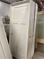 32" RH 3 Panel Poplar Interior Door - As is