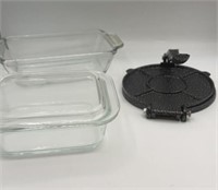 Pyrex bakeware & tortilla maker