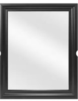 Meyer 24" x 30” Rectangle Mirror Black