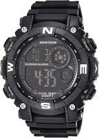 Armitron Sport Black Digital Resin Band Mens Watch