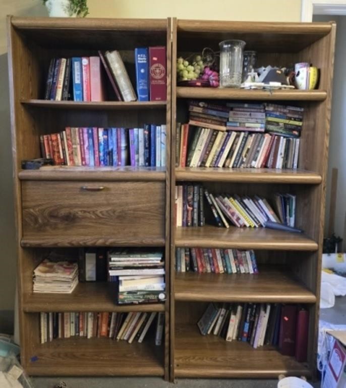 Pair of faux wood shelves