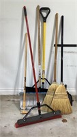 Snow Shovels, Brooms, Dust Pans, Hoe